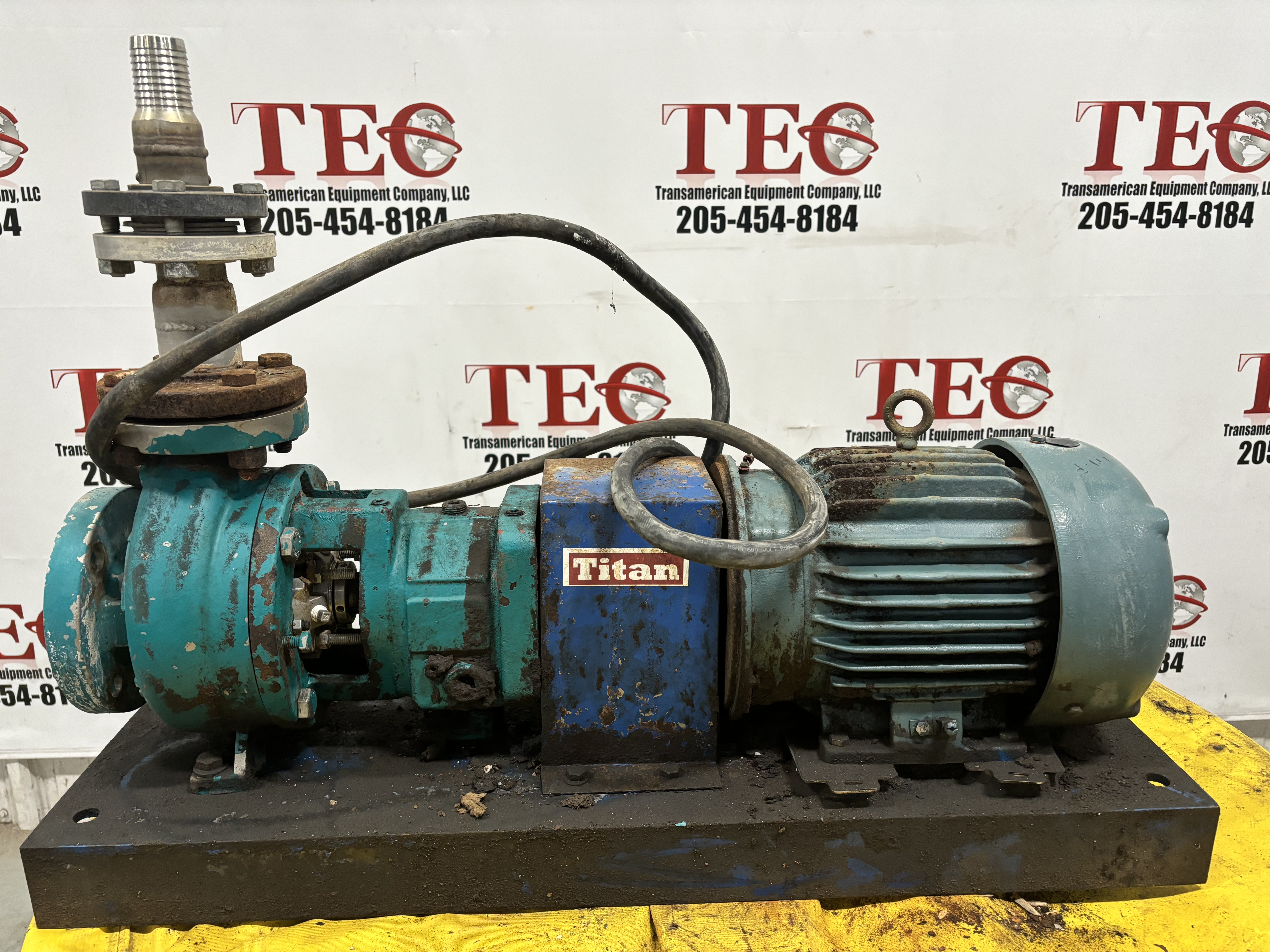 Titan T-4196 2x3x6 ST 1200 RPM Pump W/3 phase Baldor Reliance Mo